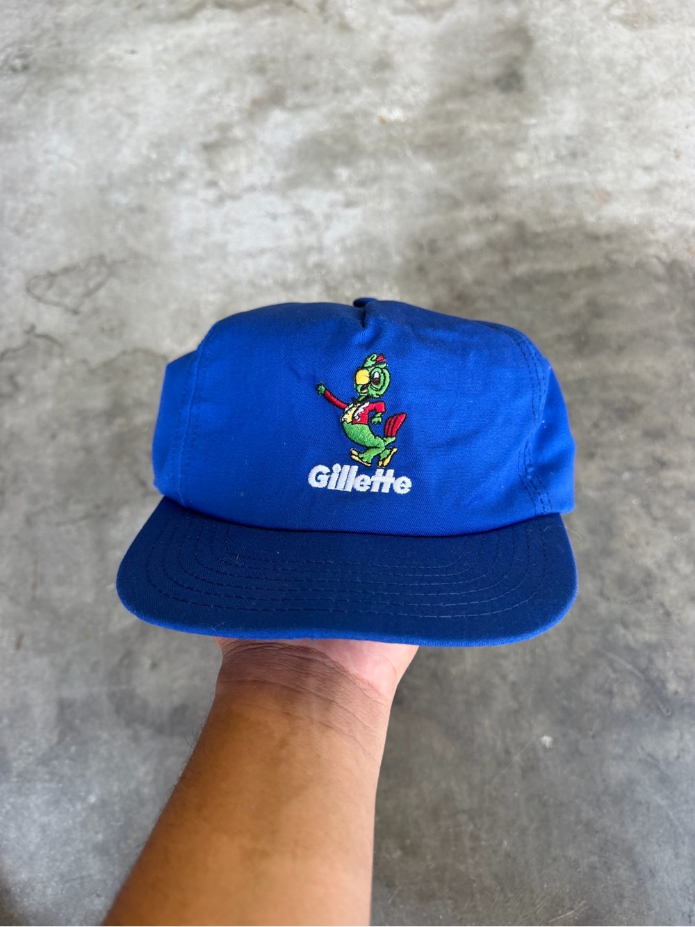 Vintage Gillette Razor 1960s Sharpie the Parrot Baseball SnapBack VERY RARE